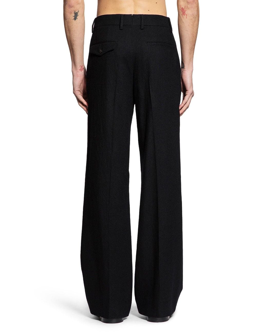 Ann Demeulemeester Black Gaspar Flared Leg Comfort Trousers for men