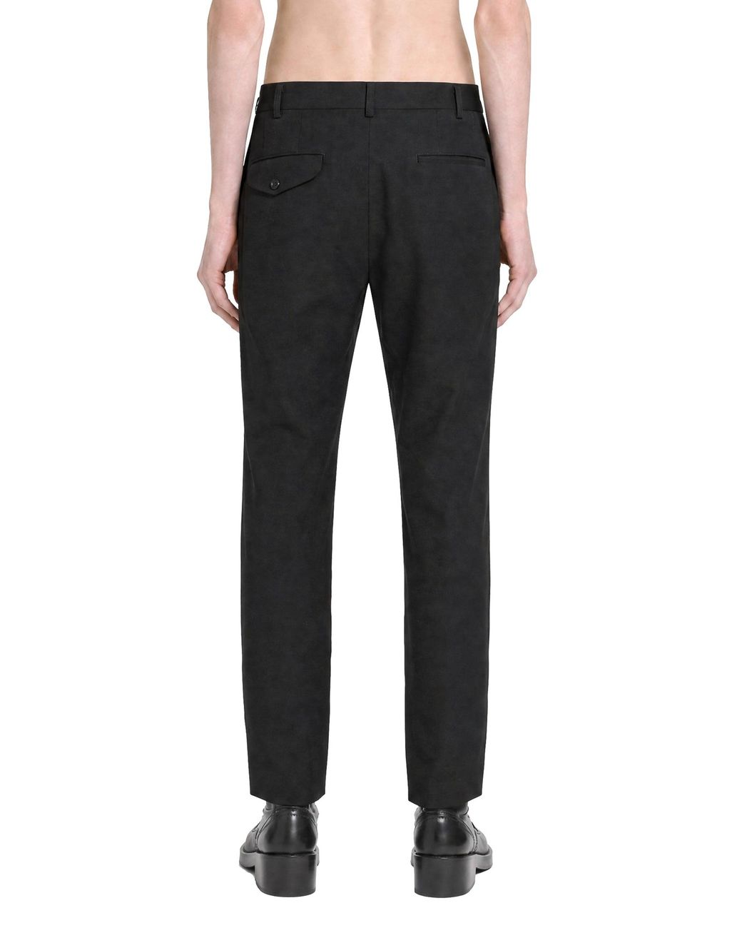 Comme des Garçons Black Cut-Out Skinny Wool Trousers for men