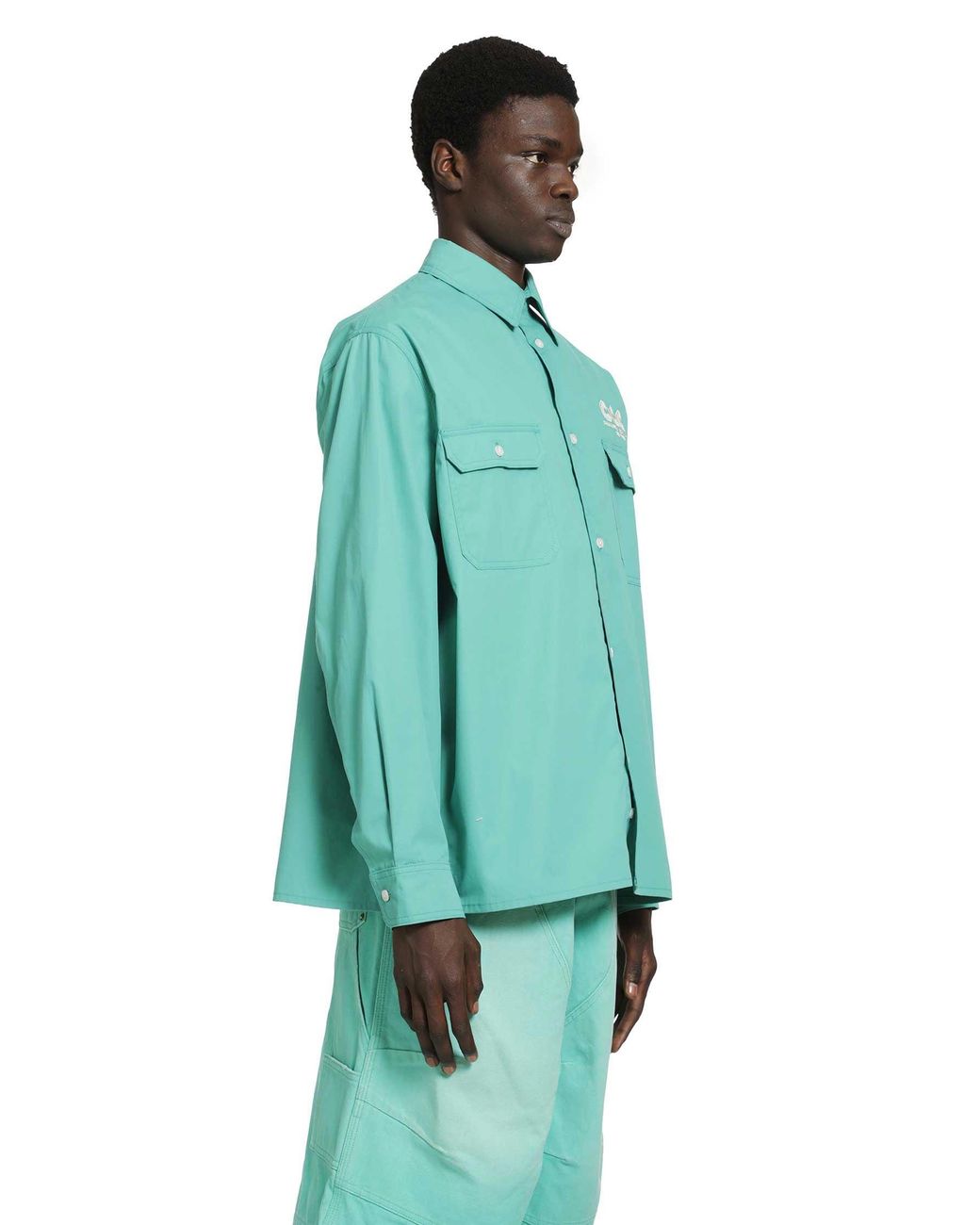Willy Chavarria Green Corcoran Workshirt for men