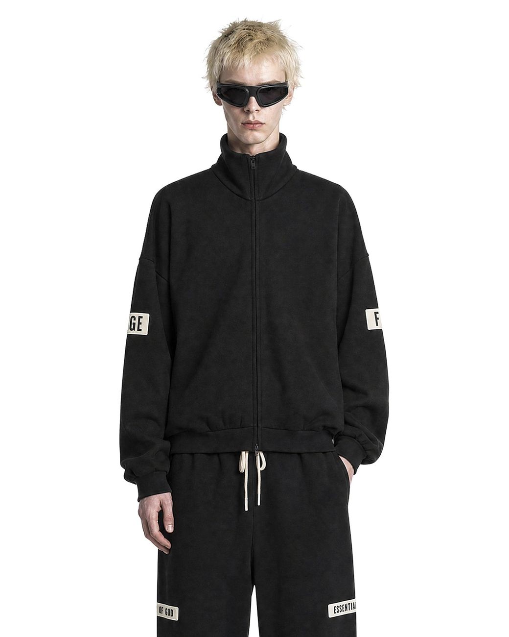 Fear Of God Black Track Jacket for men