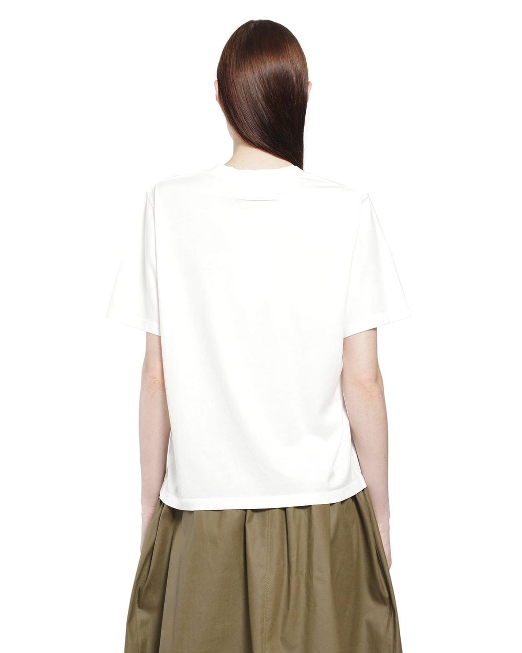 MM6 by Maison Margiela White Overdyed Handwritten Logo T-Shirt