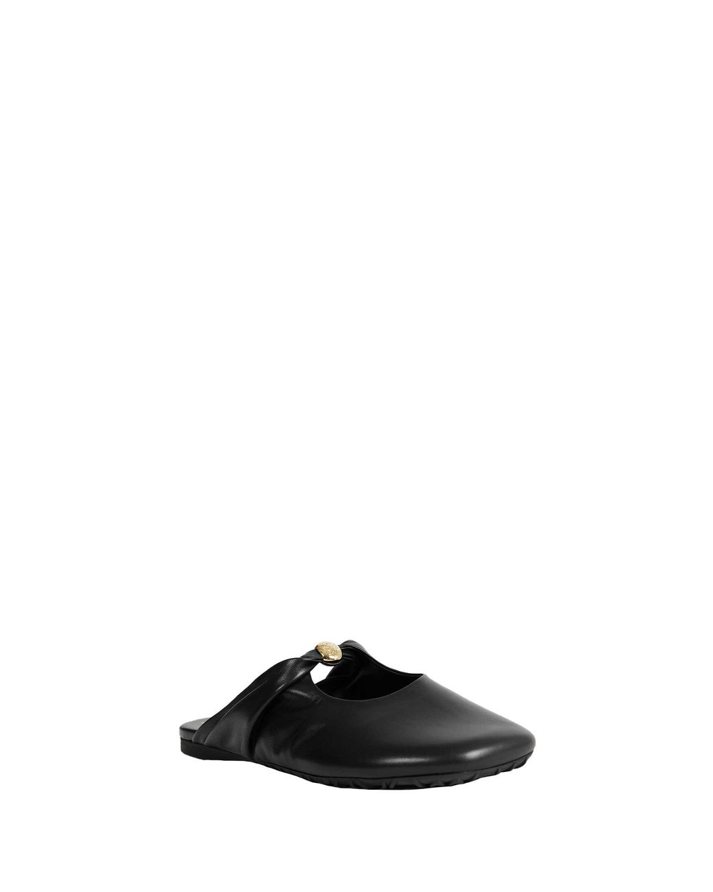 Loewe Black Leather Mules
