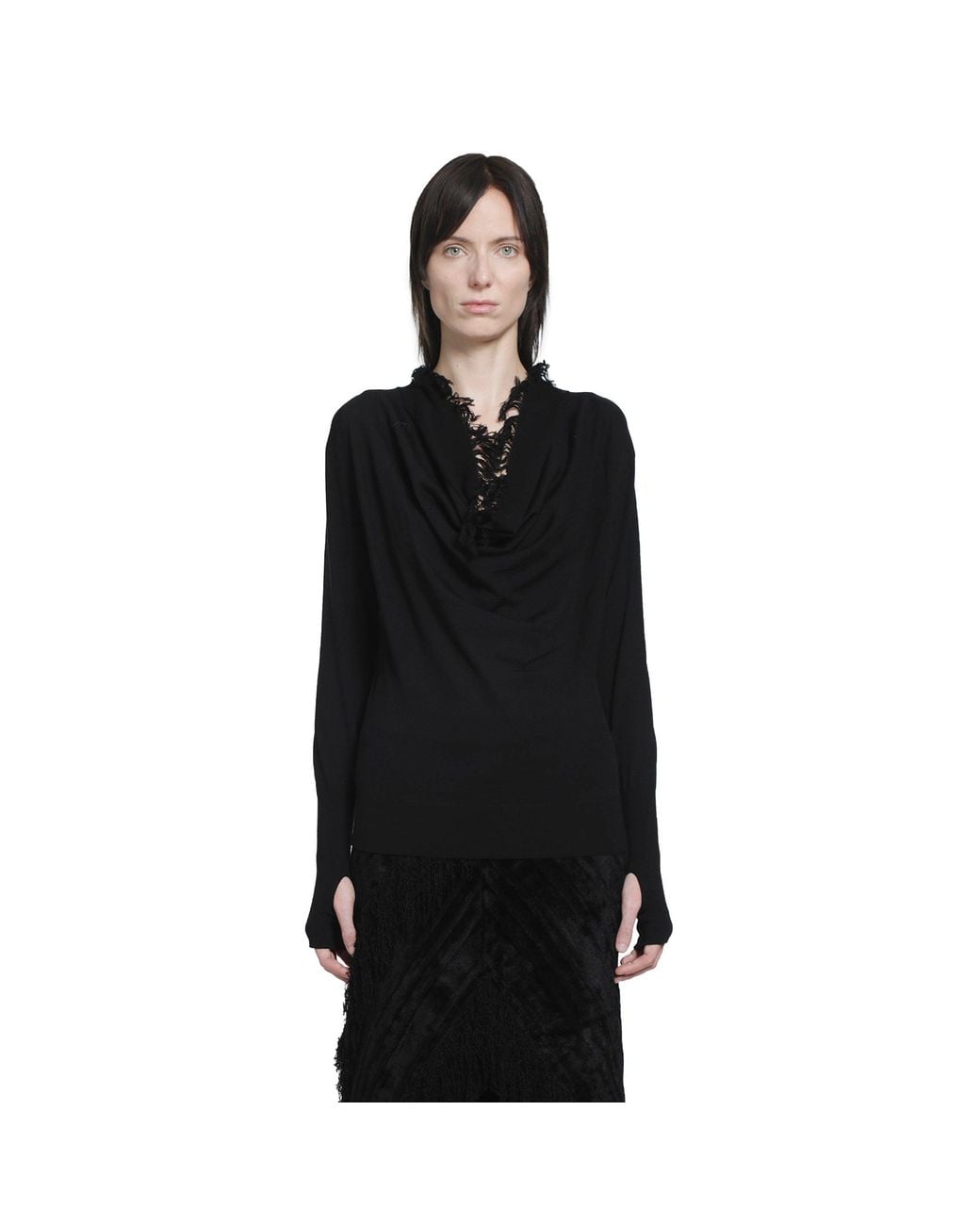 YA YI Black Cuenca Sweater