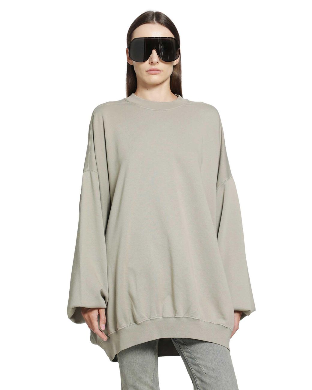 Rick Owens Gray Tower Hun Sweatshirt