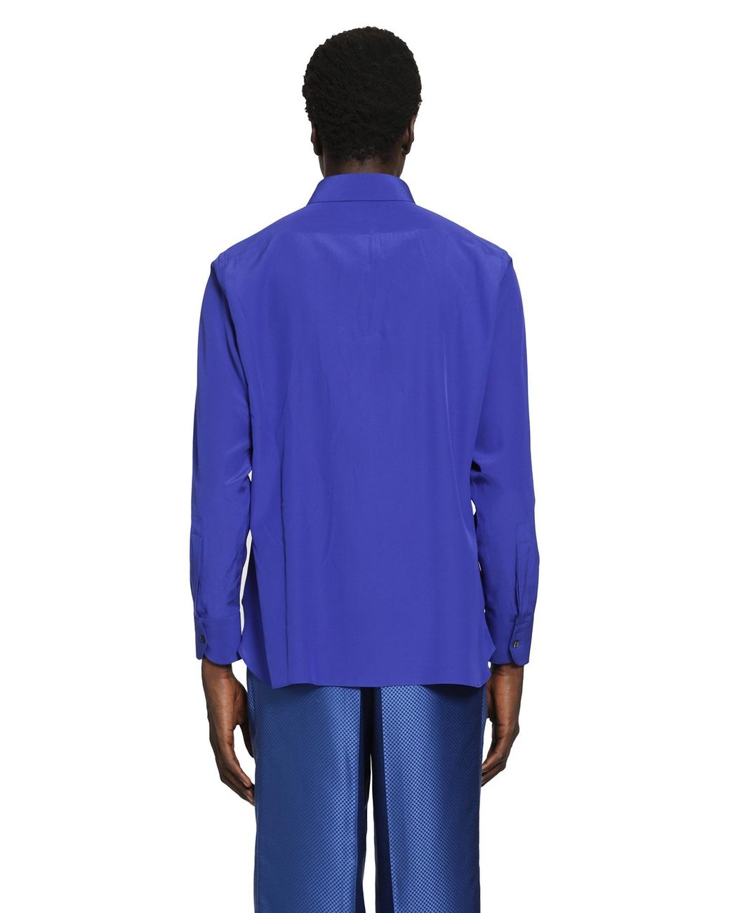 Tom Ford Blue Silk Shirt for men
