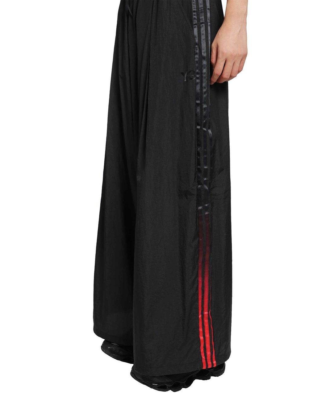 Y-3 Black Gradient 3-Stripes Wide Track Bottoms for men