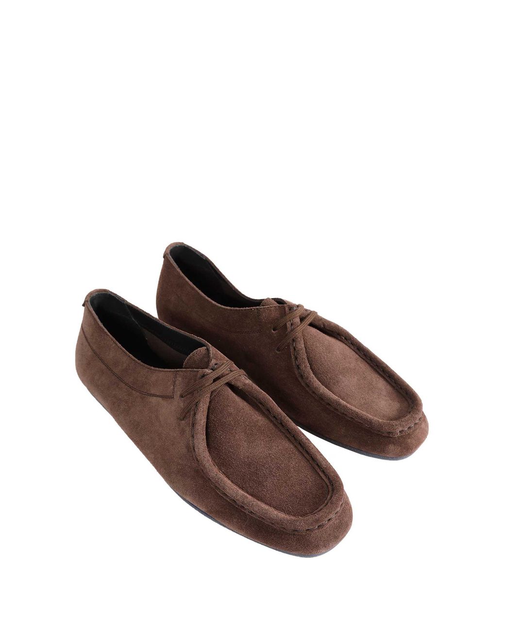 Jil Sander Brown Hood Lace-Up Shoe