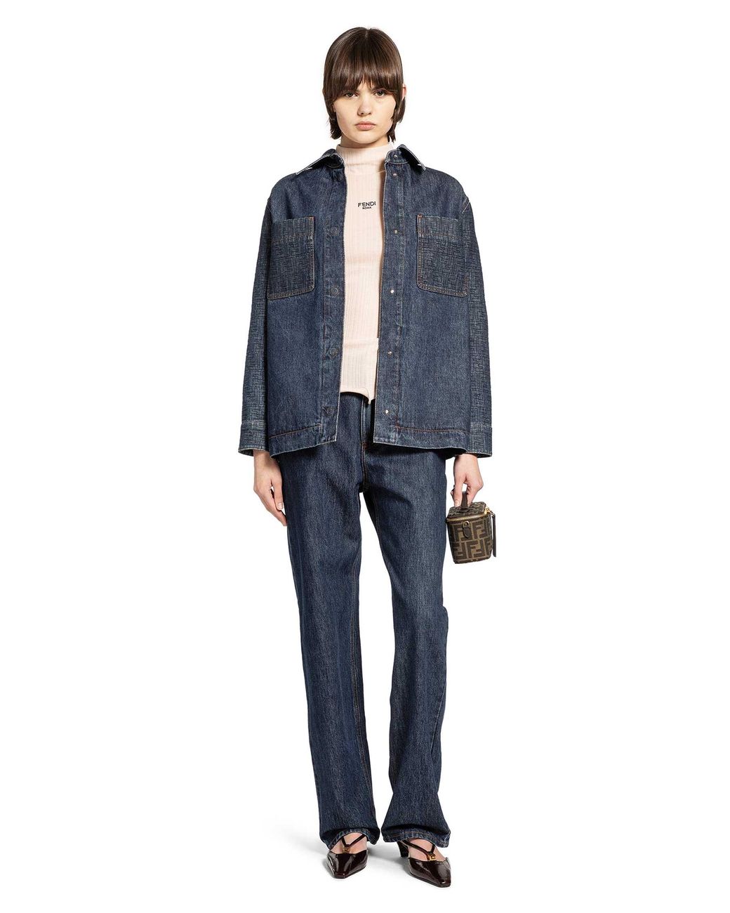 Fendi Blue Long Jeans