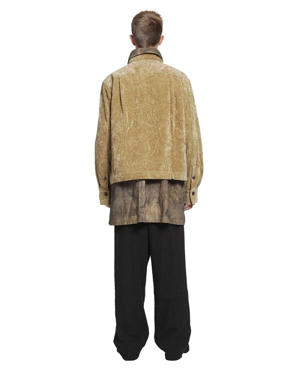 Ziggy Chen Metallic Layered Velvet Jacket for men