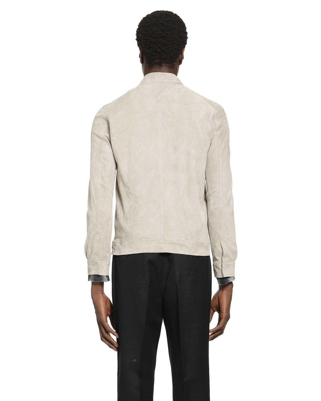 Giorgio Brato Natural Leather Zip-Up Jacket for men