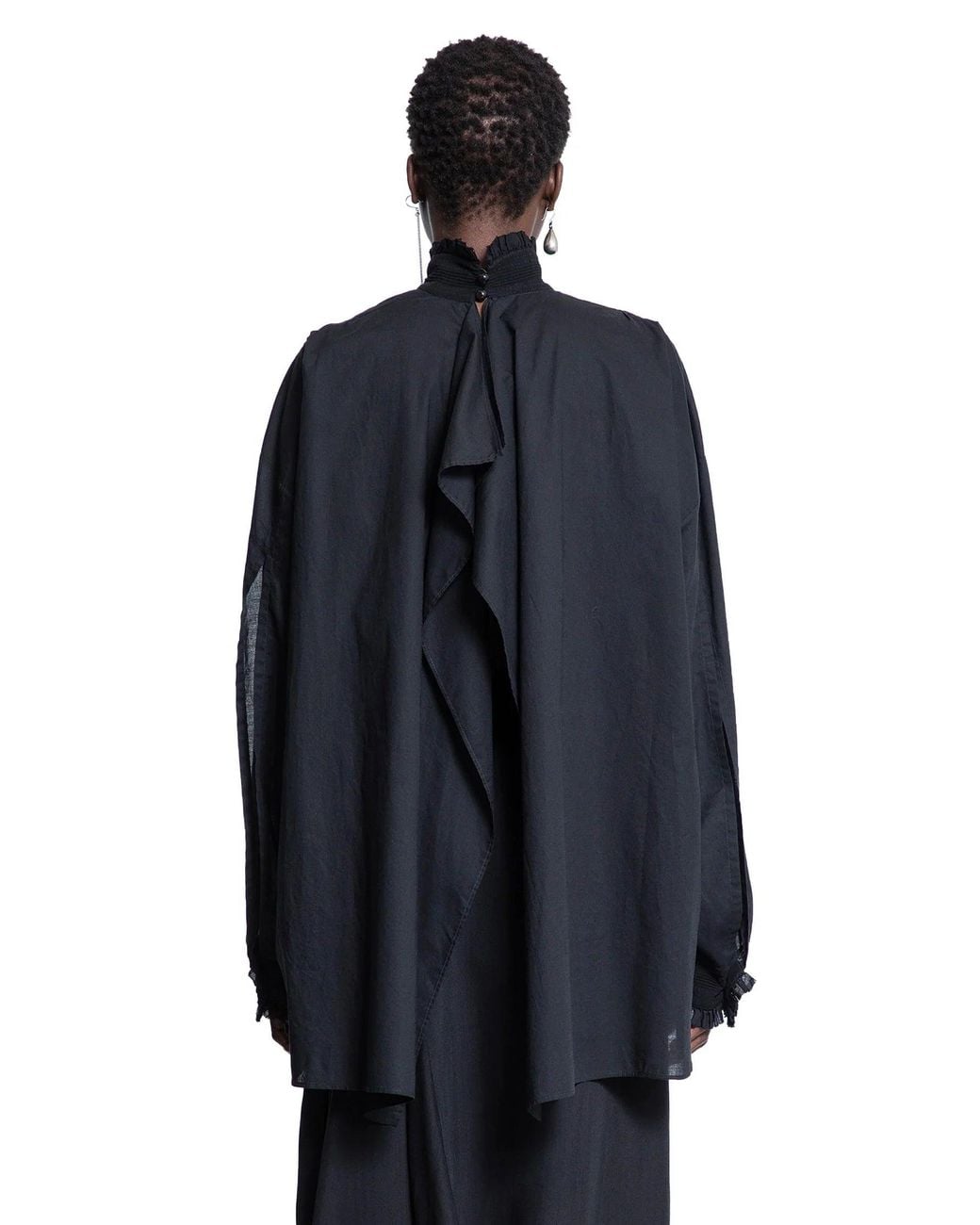 Ann Demeulemeester Blue Taru Turtleneck Blouse