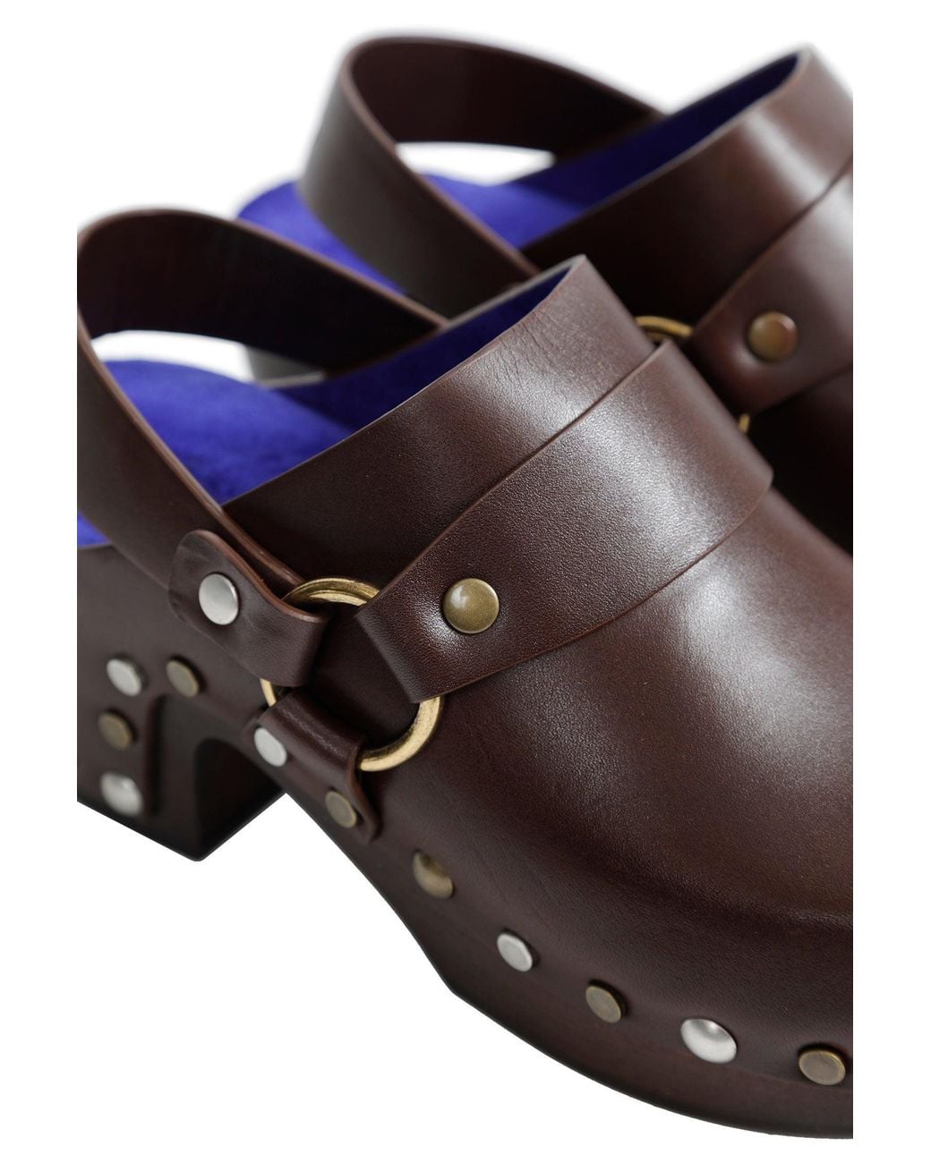 Chloé Brown Talis Wedge Clogs