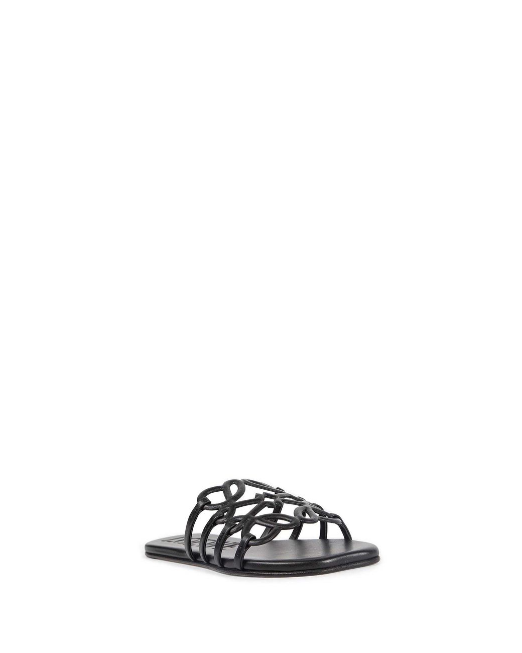 Loewe Black Petal Anagram Slides