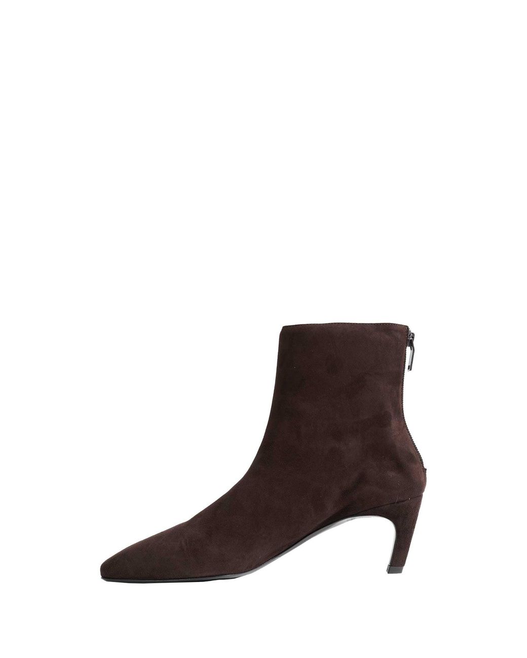 Totême Brown Soft Suede Ankle Boots