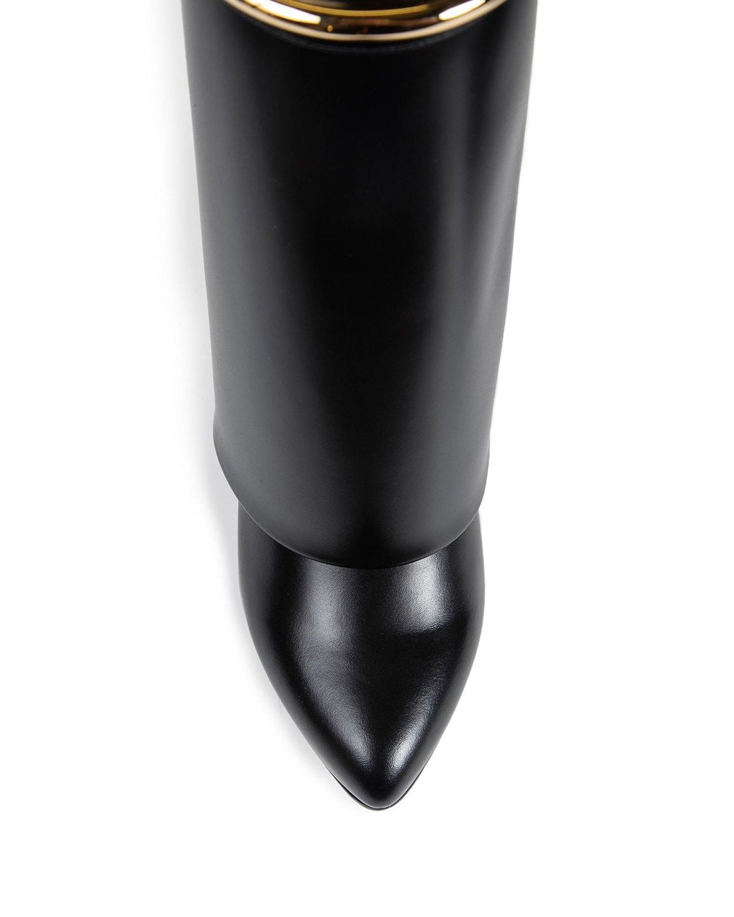 Givenchy Black Shark Pinch Leather Ankle Boots