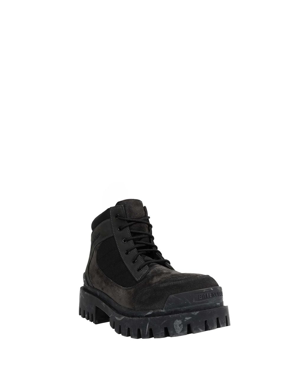 Balenciaga Black Combat Strike Low Boots for men
