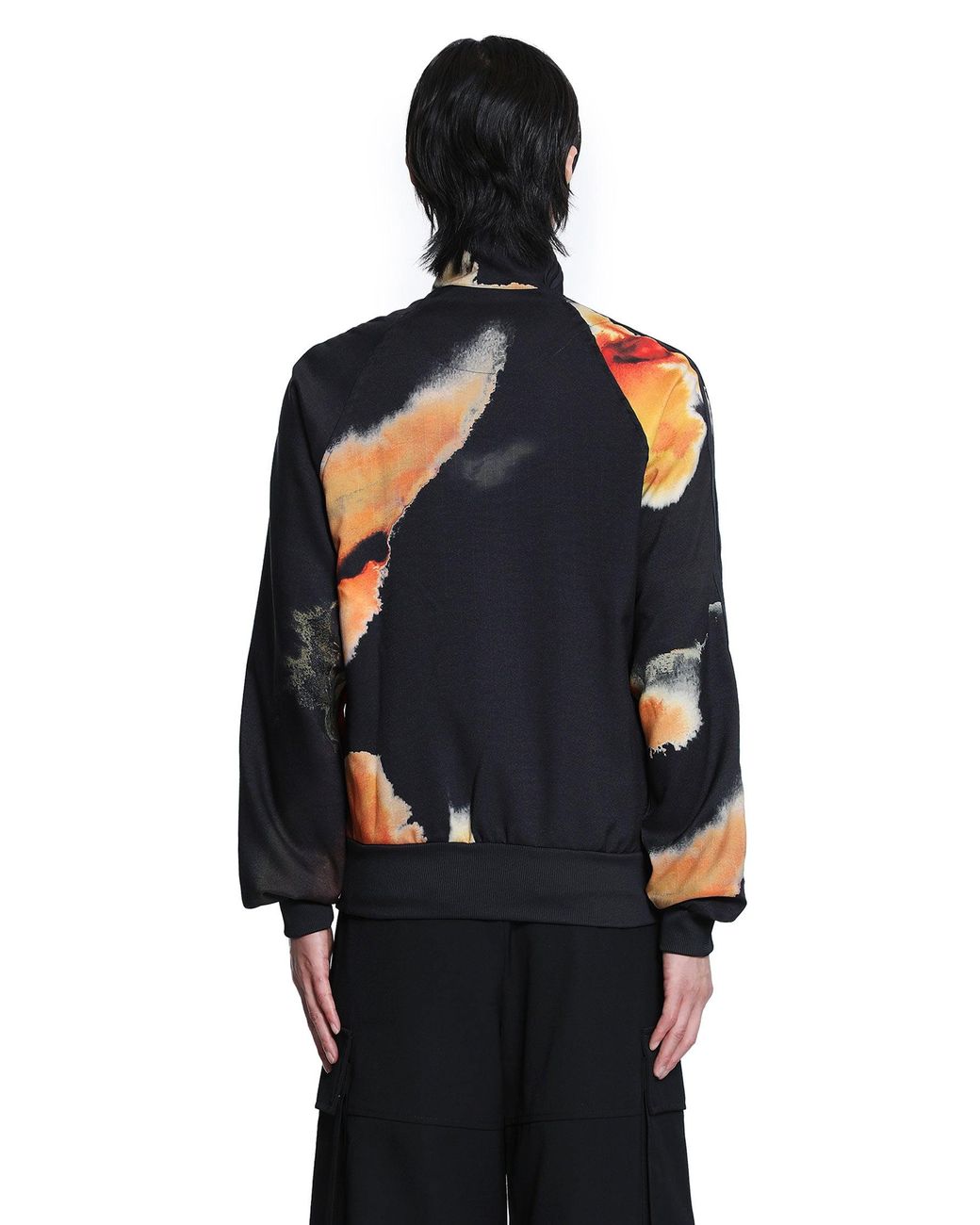 Y-3 Aop 3-Stripes Track Jacket in Black for Men | Lyst UK