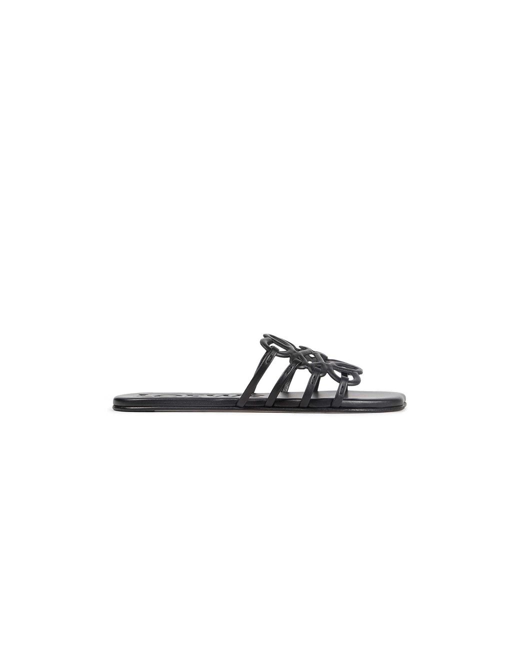 Loewe Black Petal Anagram Slides