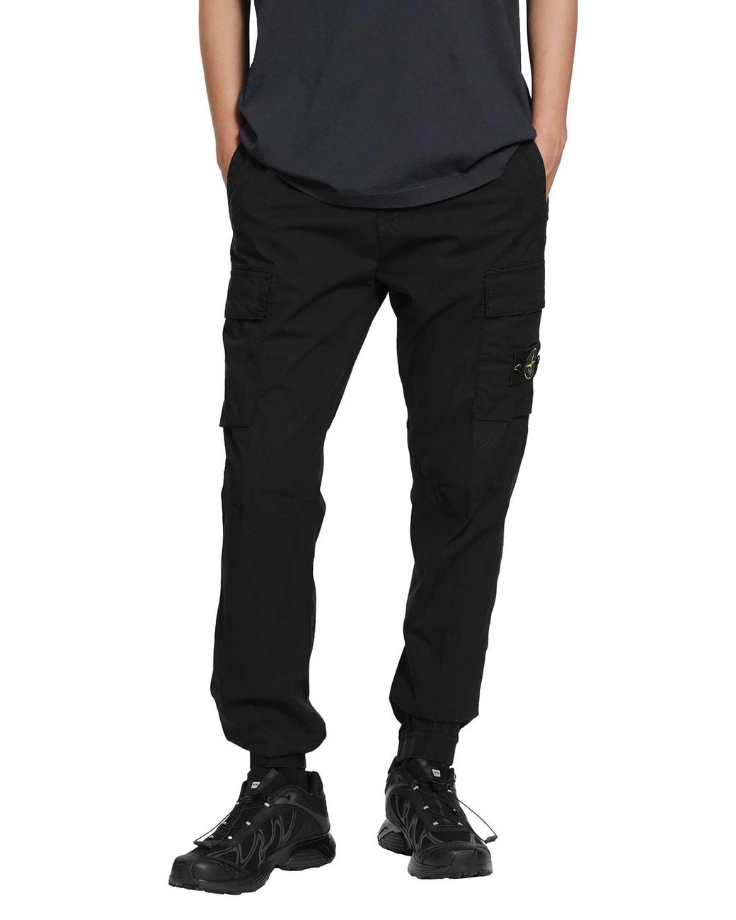 Stone Island Black 3100064 Cargo Trousers for men
