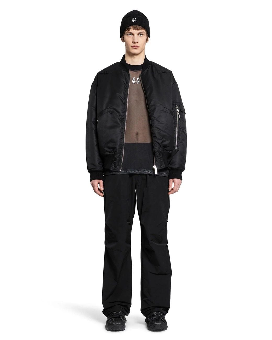 44 Label Group Black Profiler Bomber for men