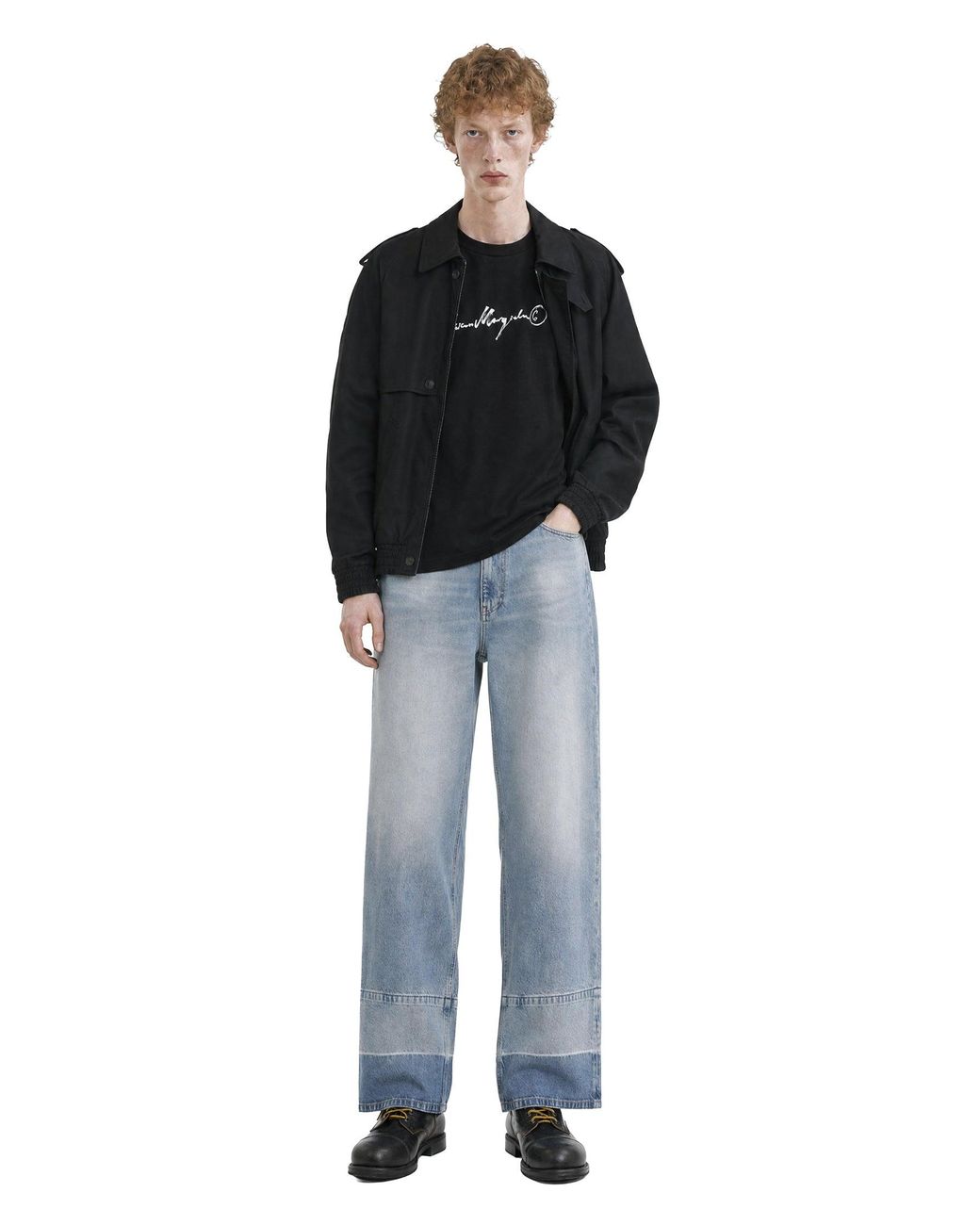MM6 by Maison Margiela Blue Wide-Leg Jeans for men