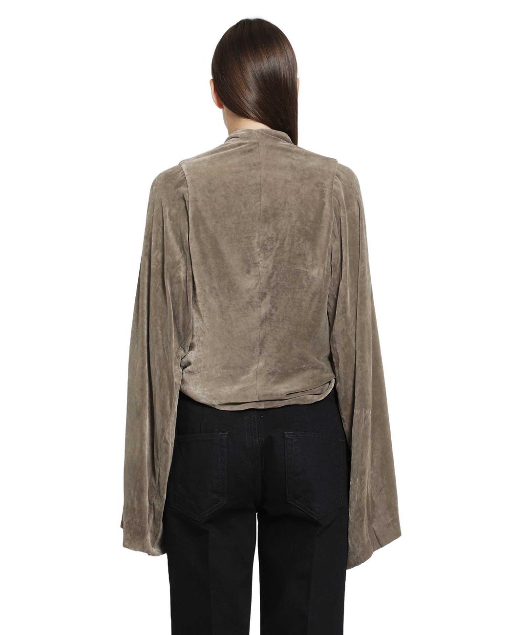 Rick Owens Gray Tower Twist Top