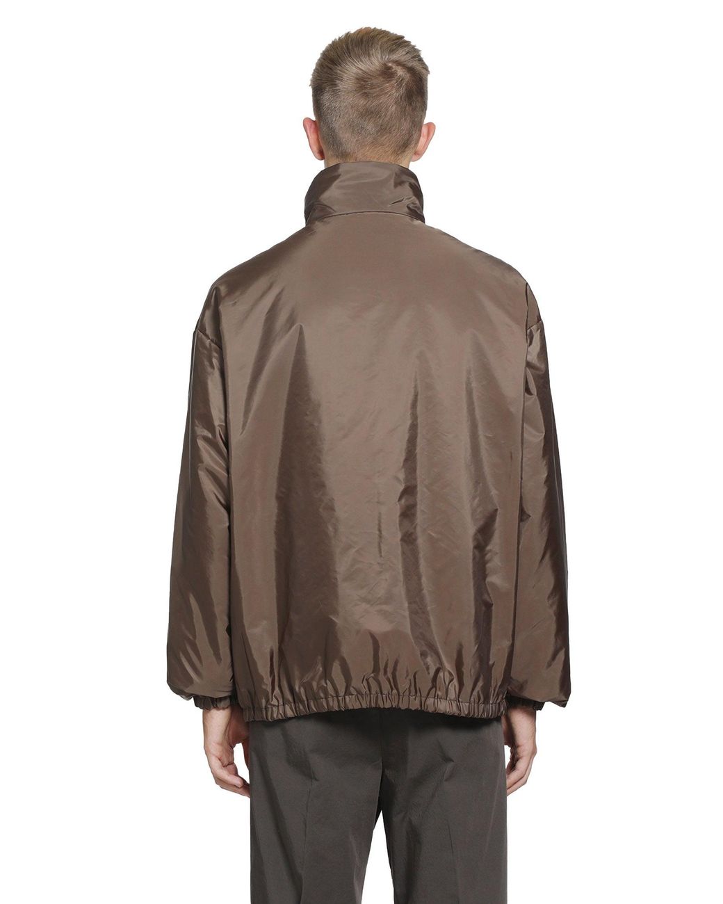 Prada Brown Re-Nylon Reversible Jacket for men