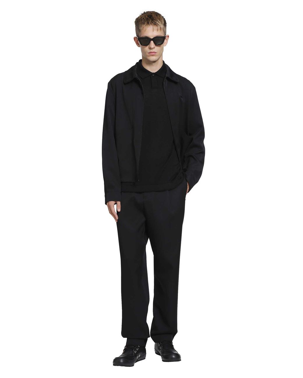 Massimo Osti Studio Black Polo Sweater for men