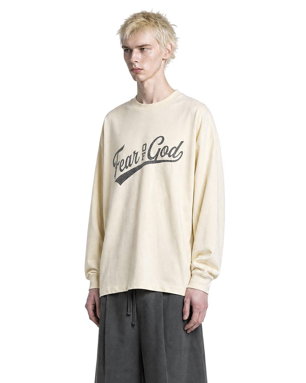 Fear Of God Natural Merch Long Sleeve Tee for men