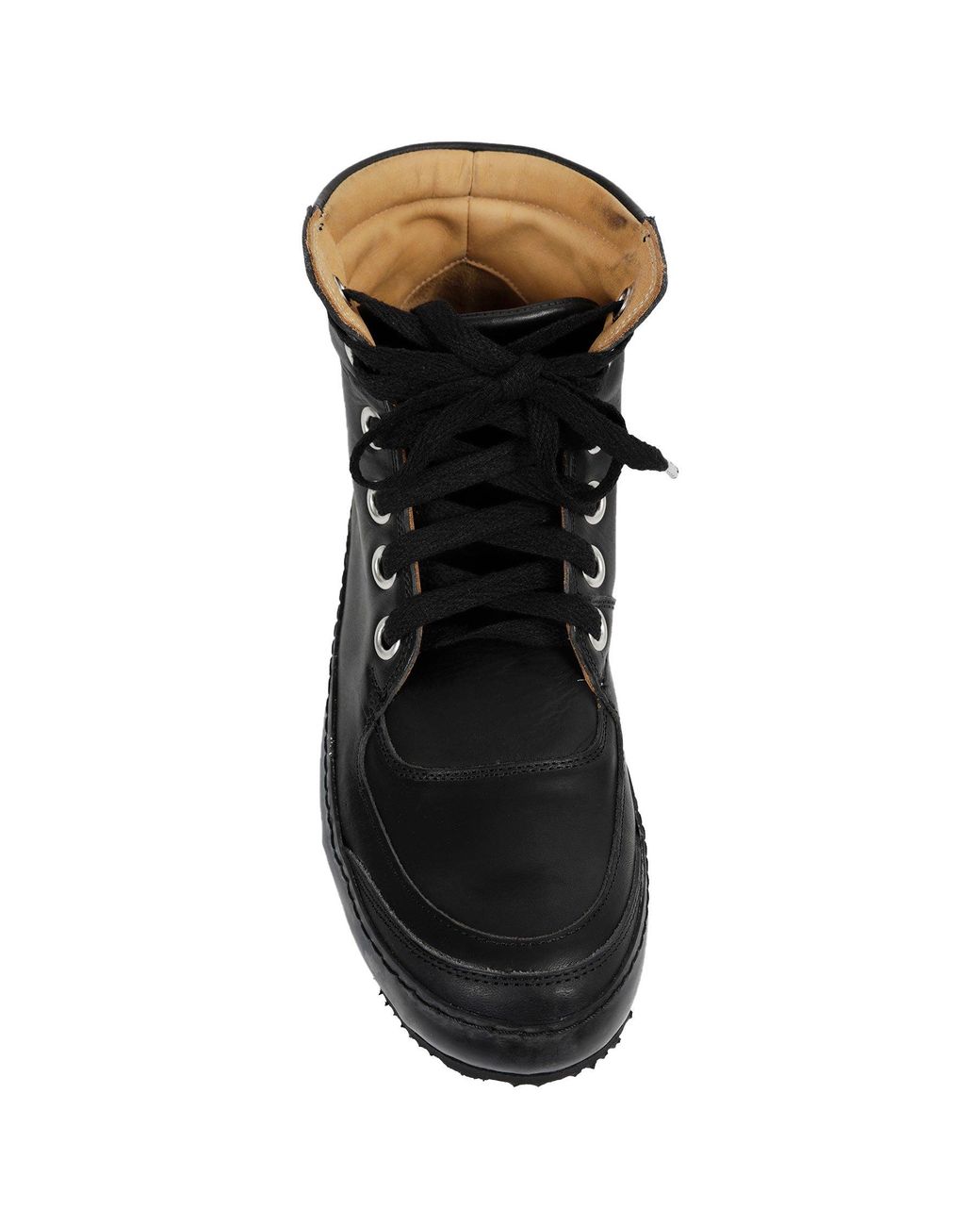 A Diciannoveventitre Black Hi Kangaroo Sneakers for men