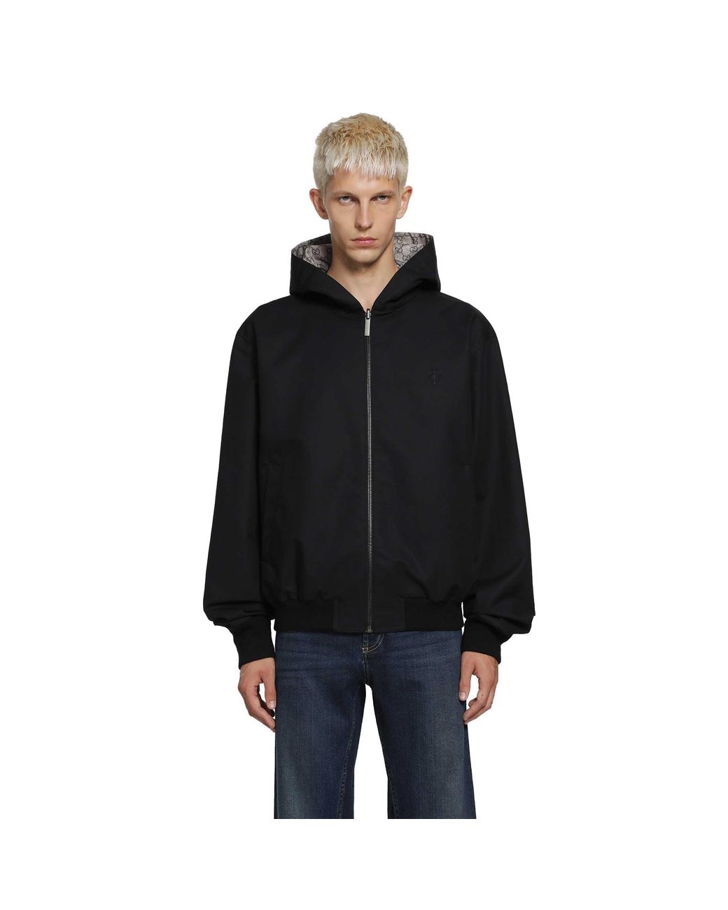 Gucci Black Reversible Zip Jacket for men