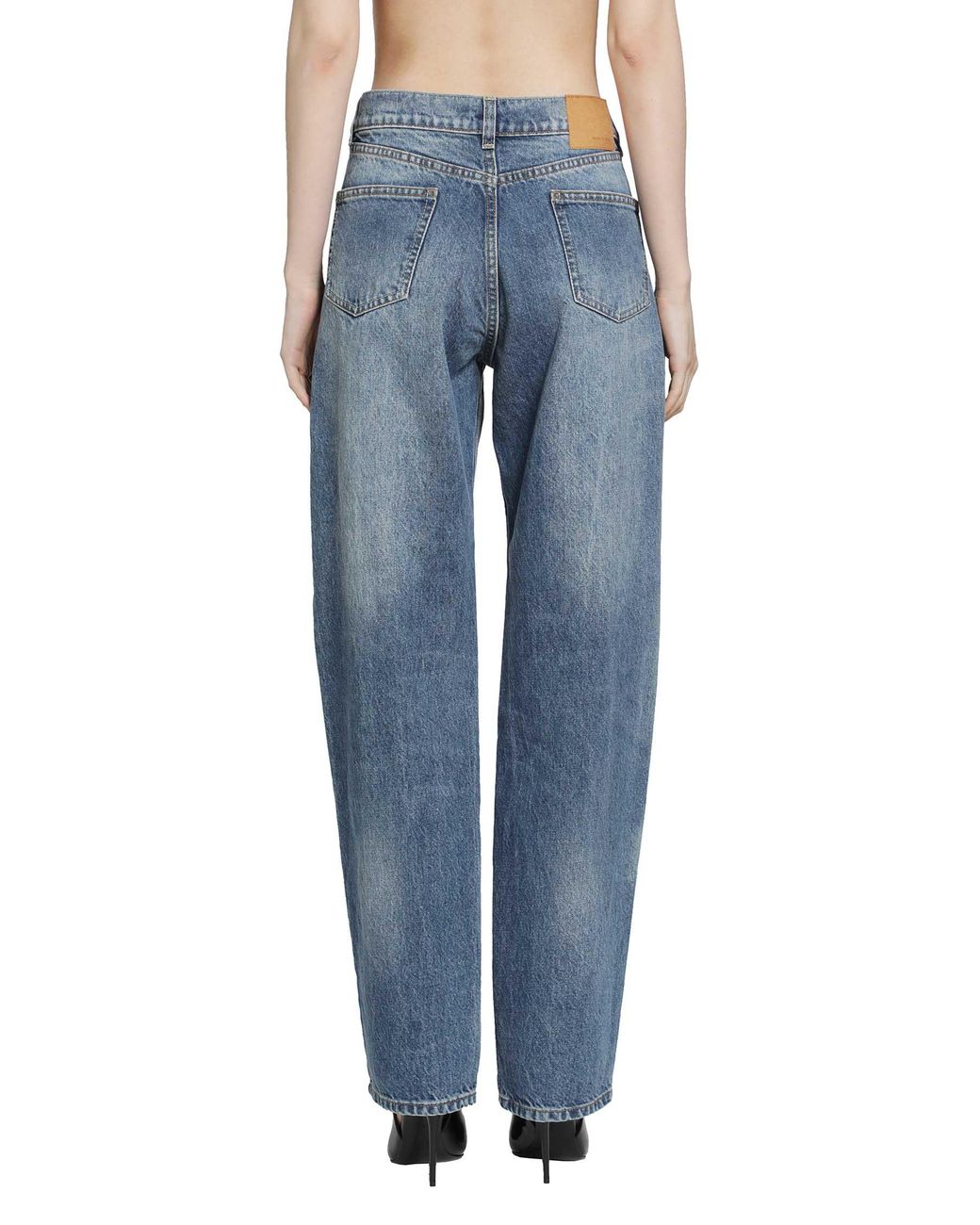 Magda Butrym Blue Tapered Leg Jeans