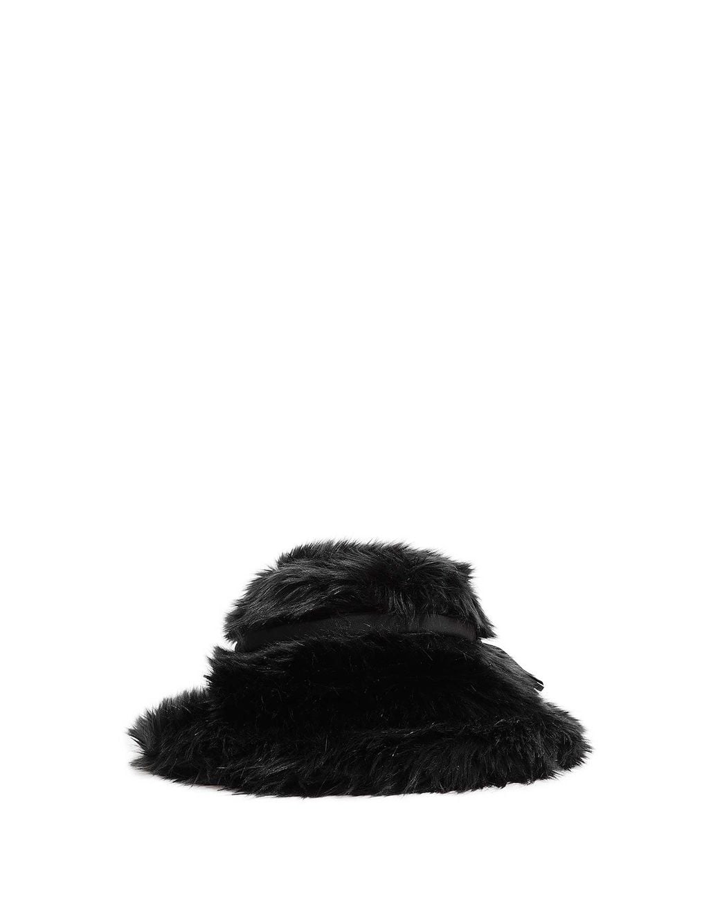 Junya Watanabe Black Faux Fur Hat