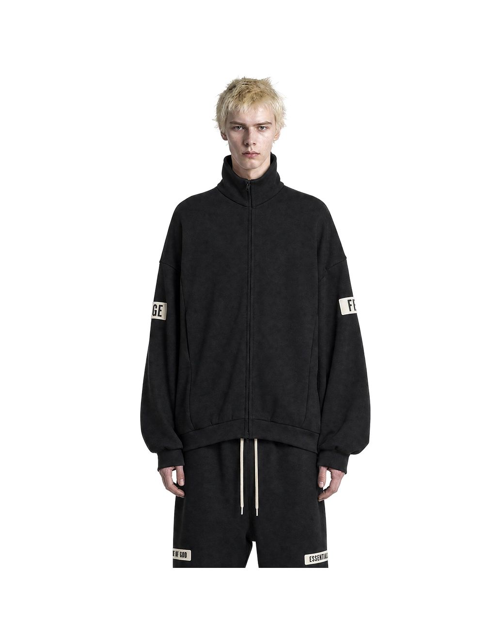 Fear Of God Black Track Jacket for men