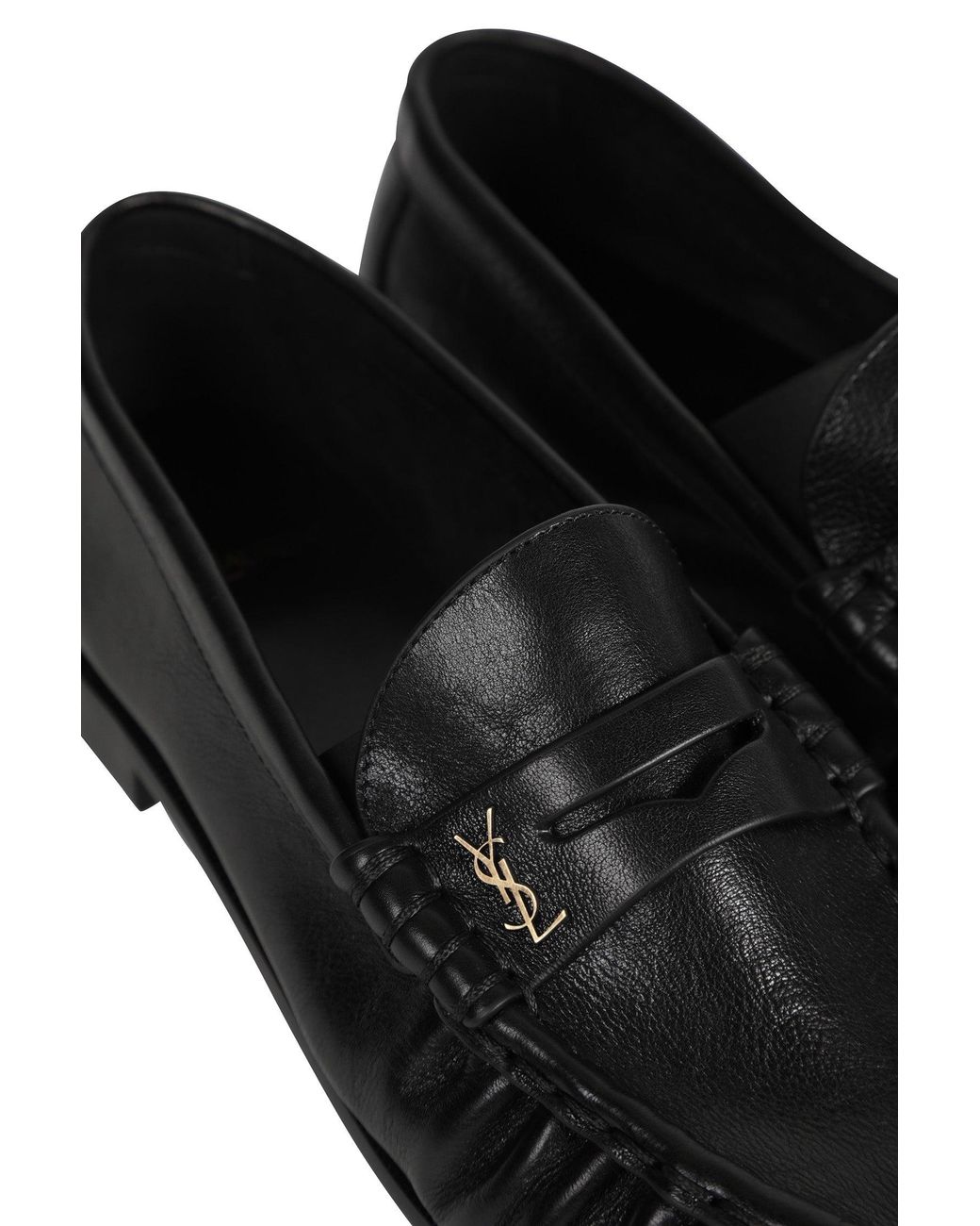 Saint Laurent Black Le Loafer Supple for men