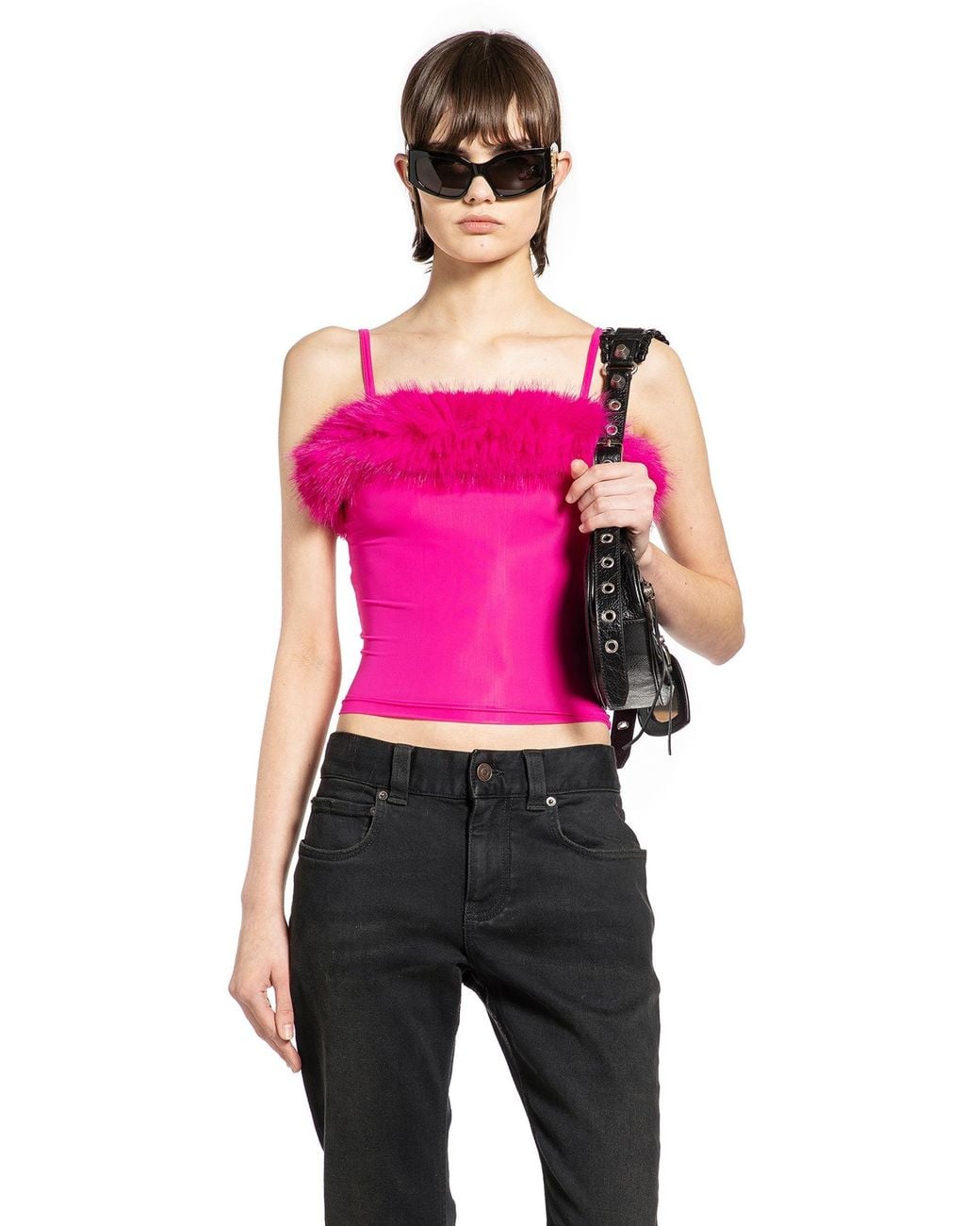 Balenciaga Pink Strap Top