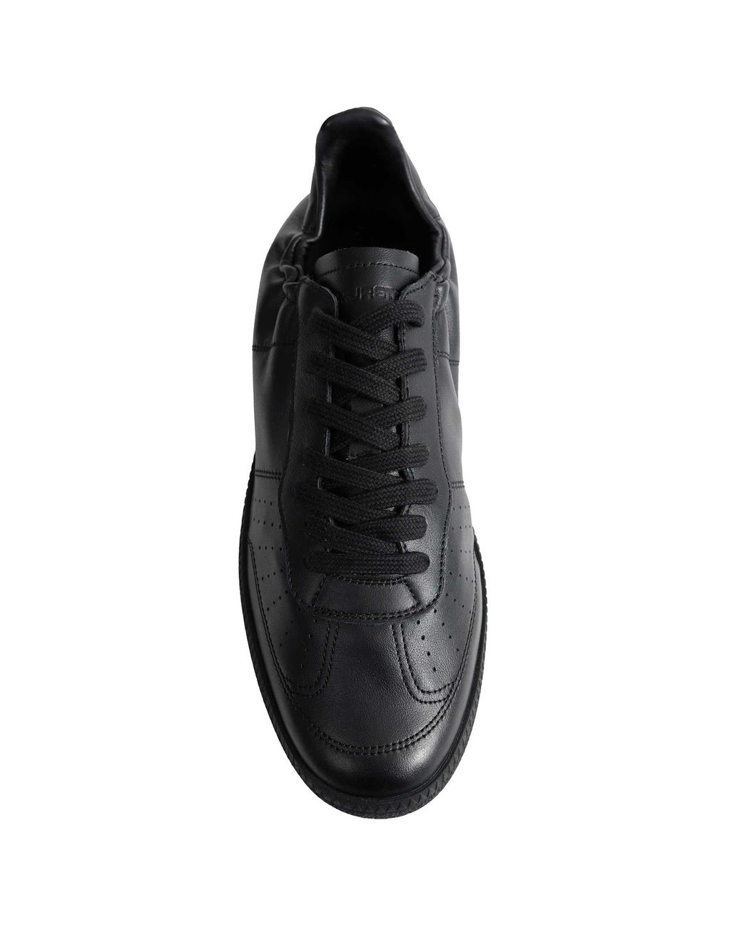 MAJOR STEP Black Major Tennis Leather Sneakers for men