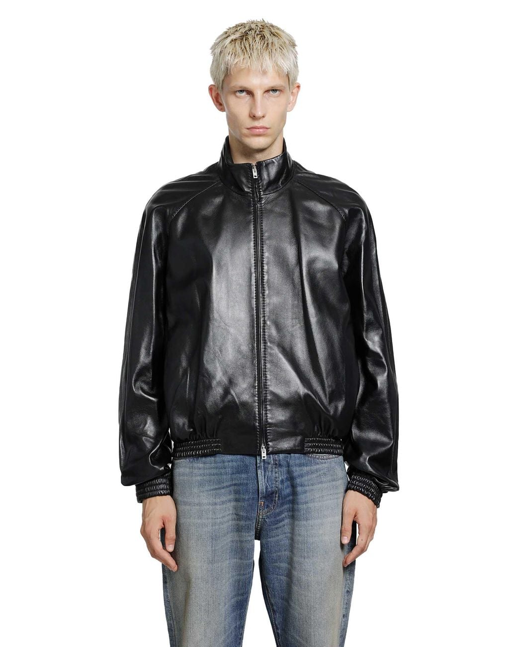 Acne Black Soft Lambskin Jacket for men