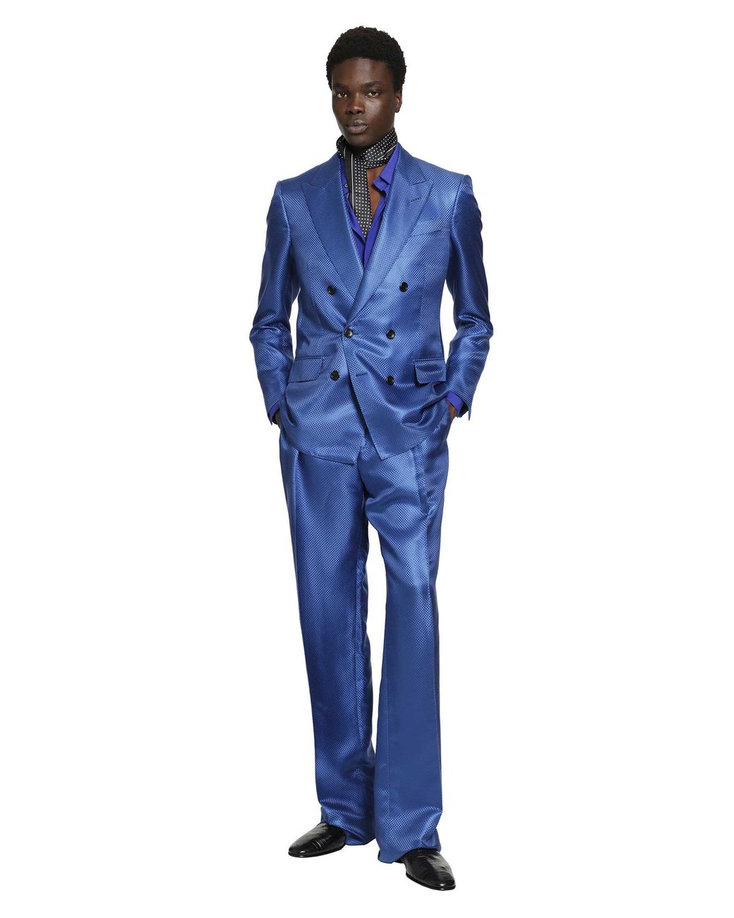Tom Ford Blue Silk Shirt for men