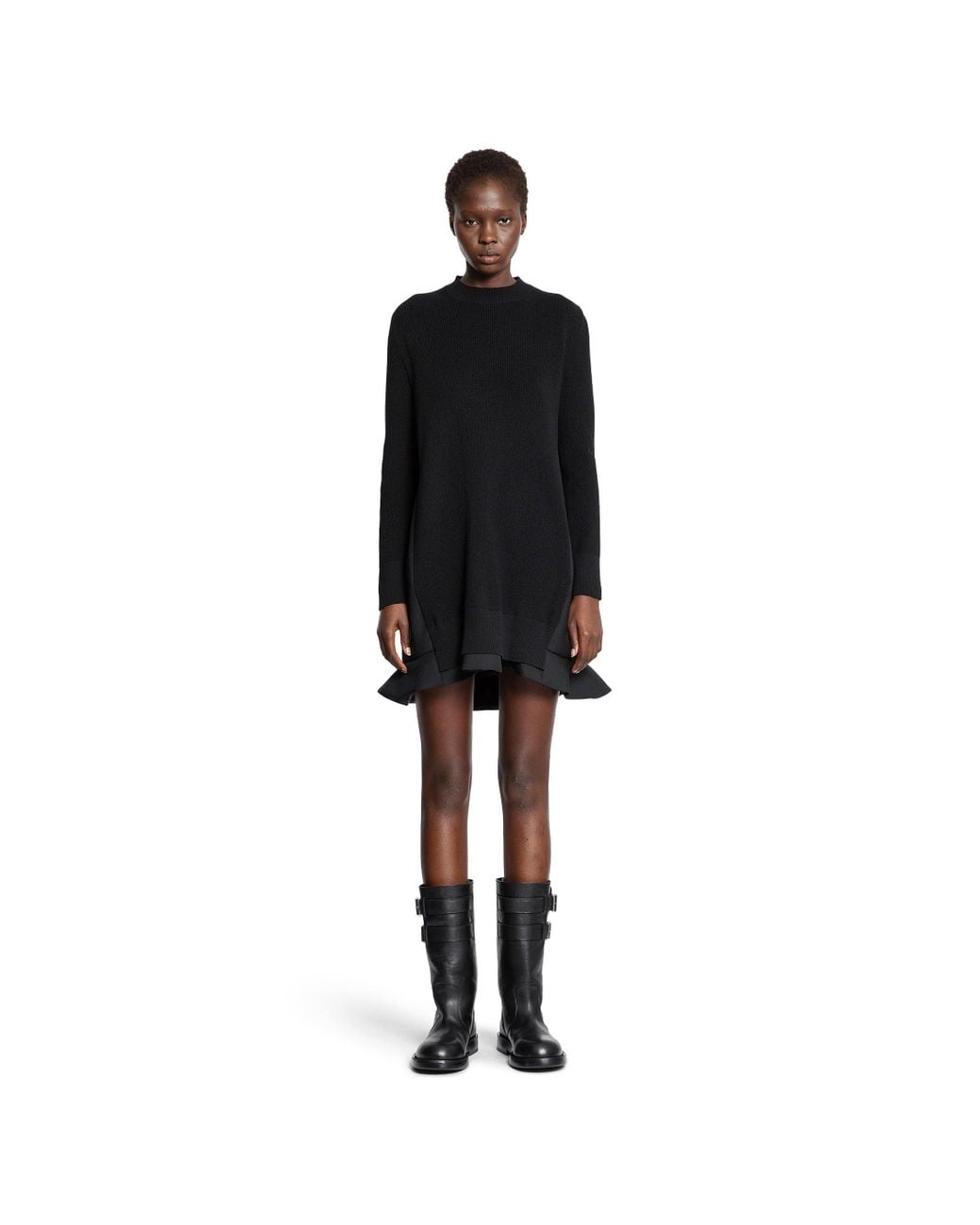 sacai-Black-Suiting-Mix-Knit-