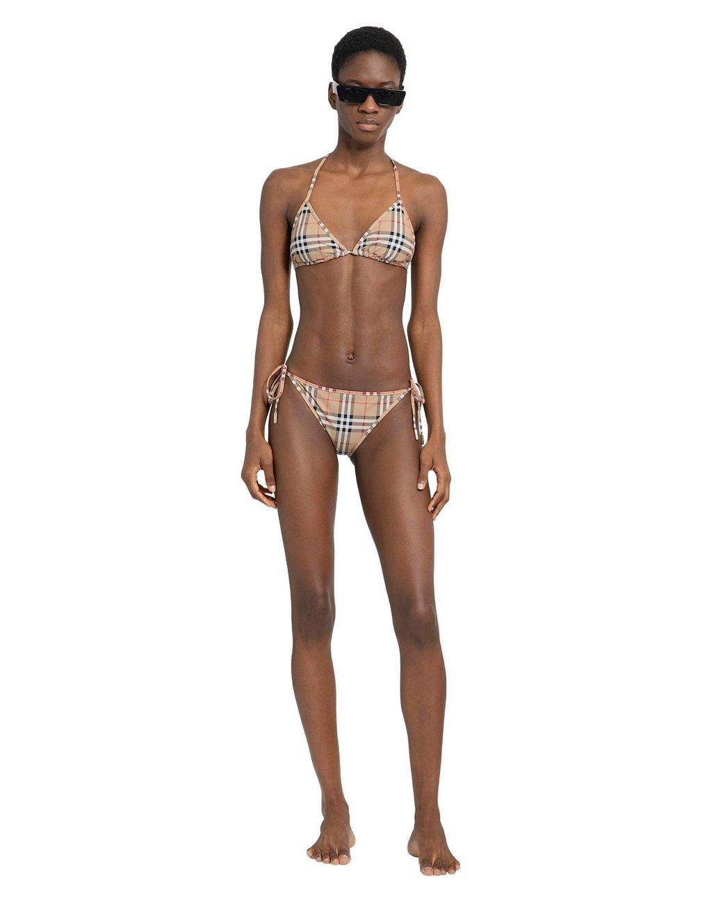 Burberry Natural Check Triangle Bikini