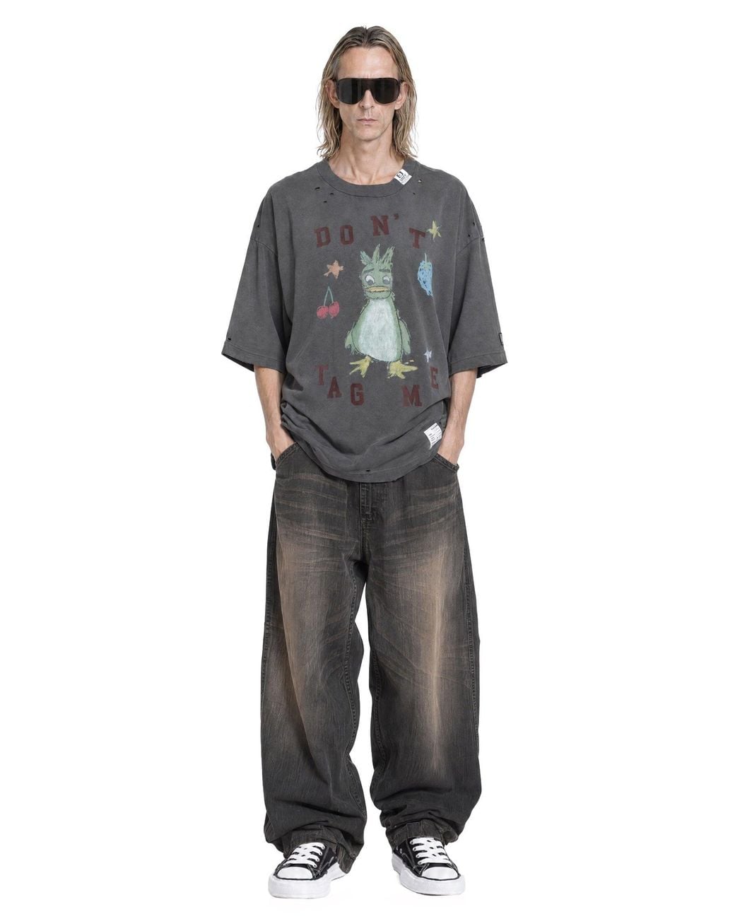 Maison Mihara Yasuhiro Gray Kids Doodle Tee for men