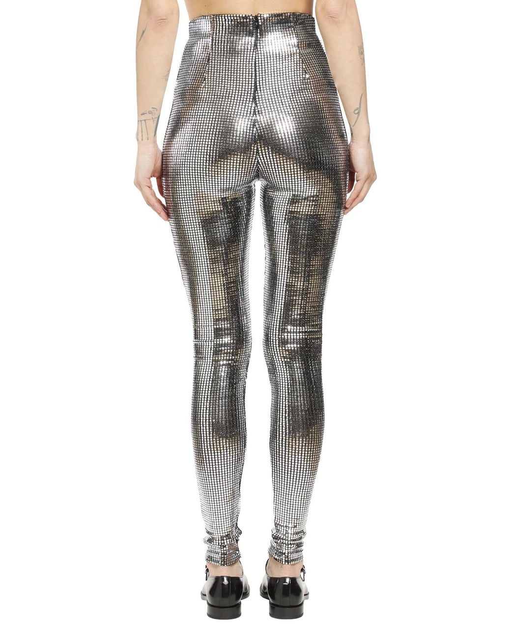 MM6 by Maison Margiela Gray Sequinned Trousers
