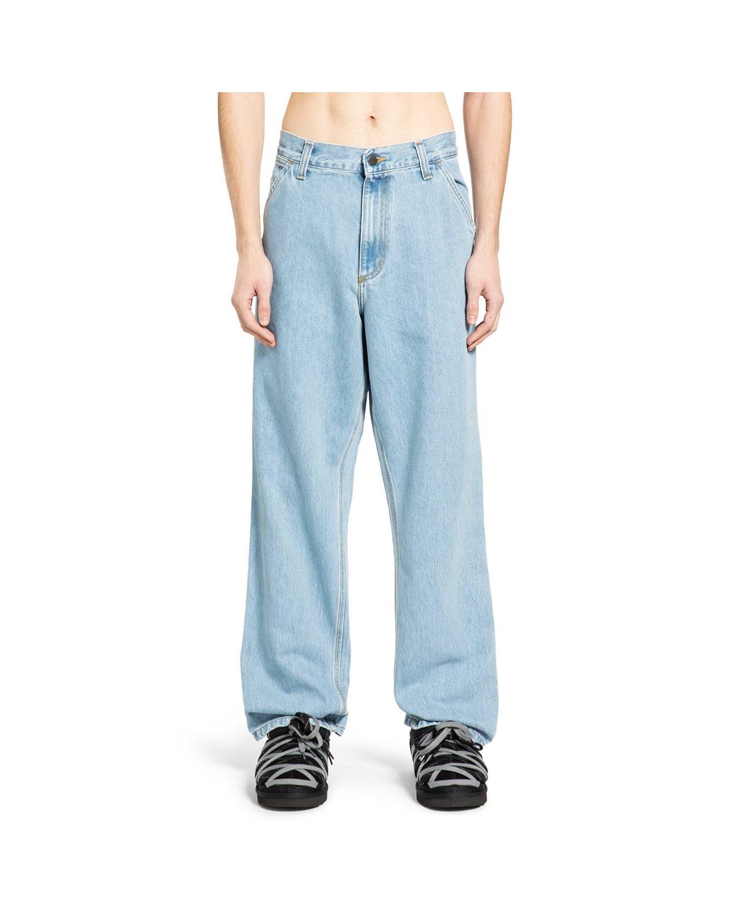 Carhartt Blue Single Knee Denim Pants for men