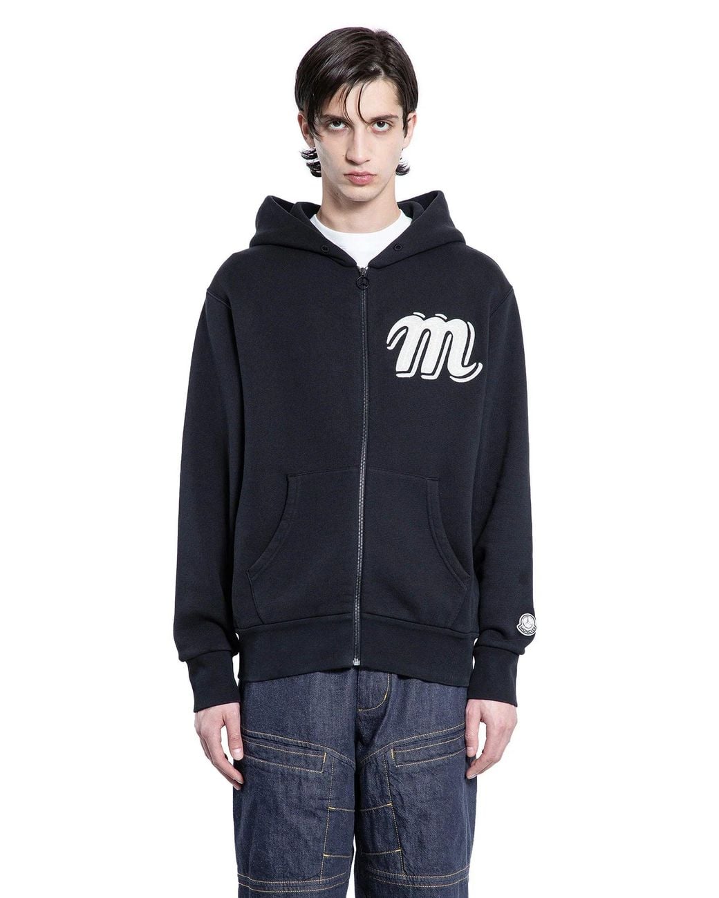 Moncler Genius Blue Mercedes-Benz By Nigo Collaboration Zip-Up Hoodie for men