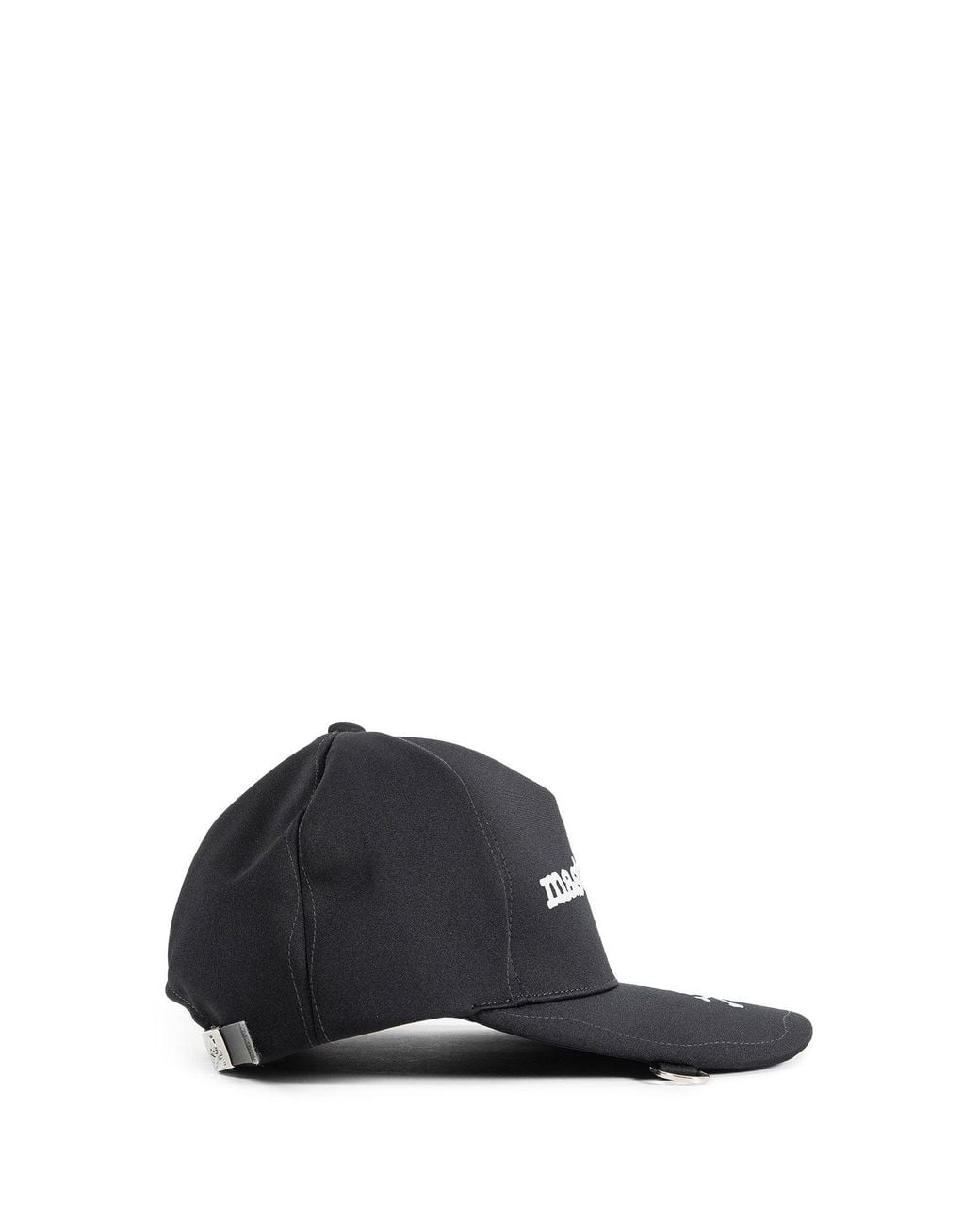 MASTERMIND WORLD Black Flock Logo Cap for men