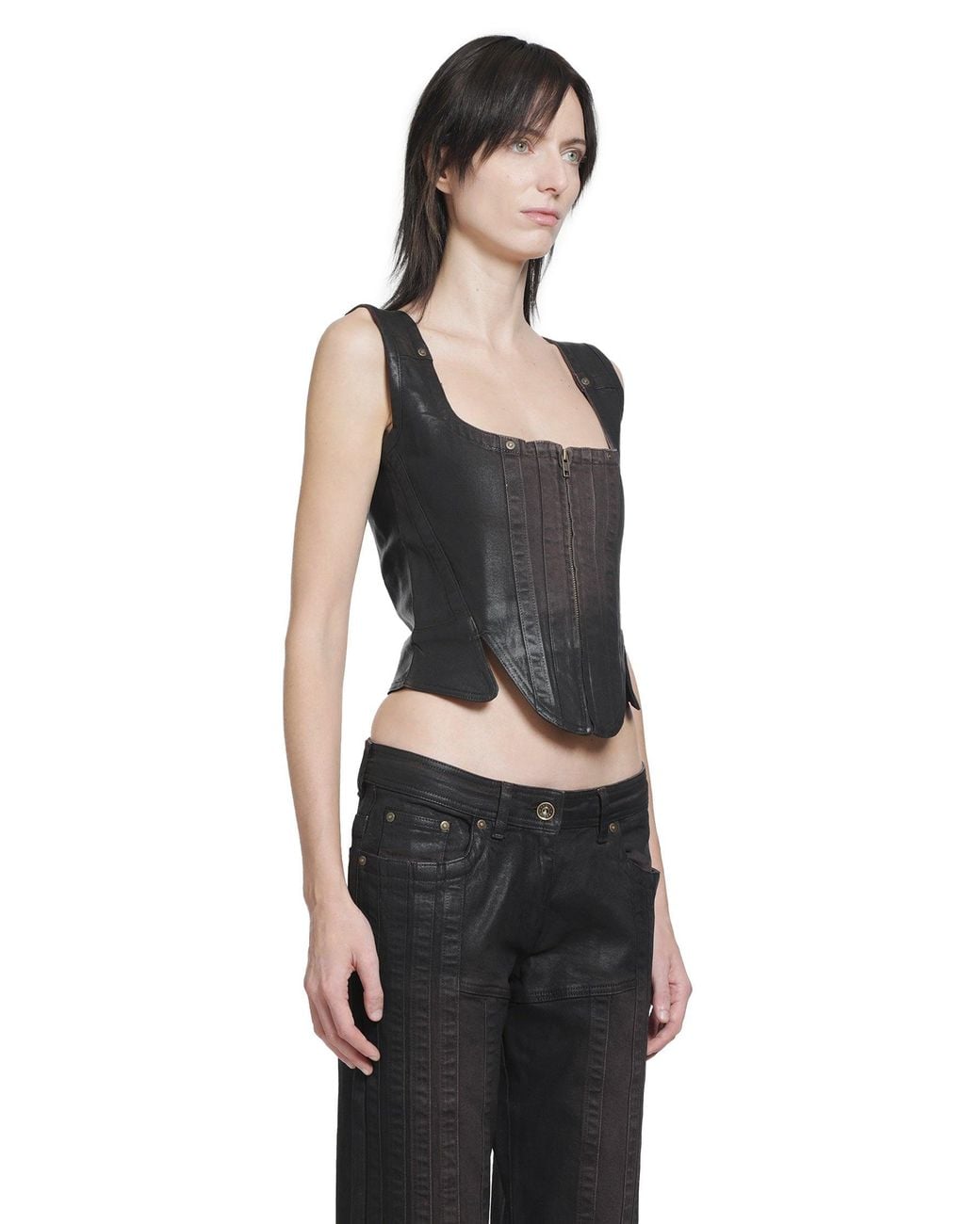 KNWLS Black Alice Bustier