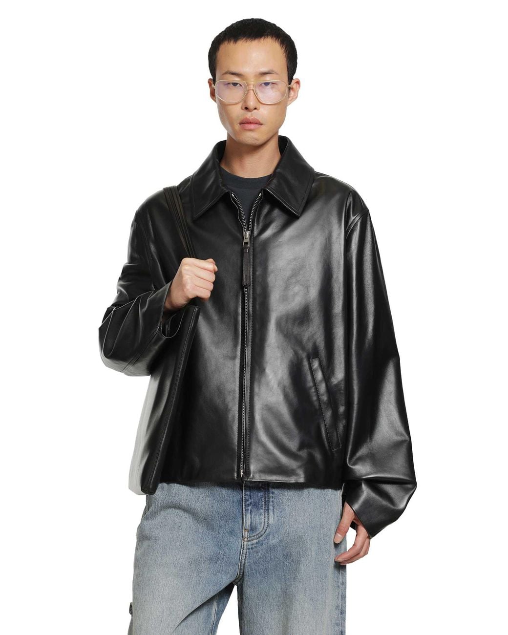 Loewe Black Zip-Up Jacket for men