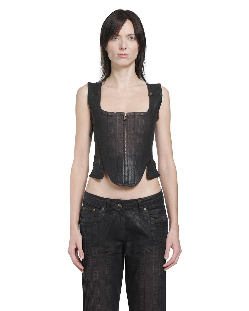 KNWLS Black Alice Bustier