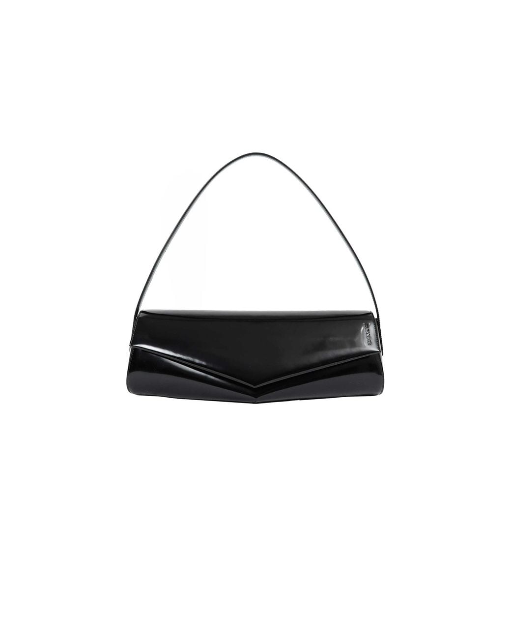 Jil Sander Black Kante Flap Bag